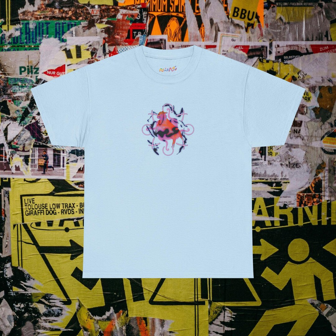 Alien Goat, Psychedelic Streetwear Shirt, Vibrant Abstract Tee, Artsy ...