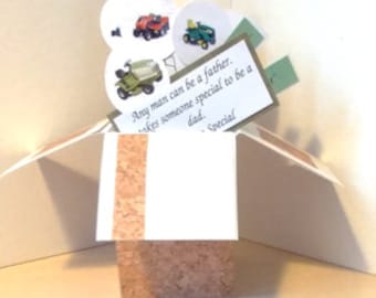 Birthday for Father or Dad Handmade  Pop up Exploding Box Card 1 Variation left -- Free ship USA