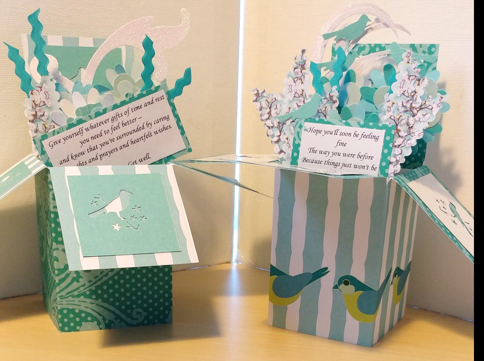 Handmade Get Well Pop up Exploding Box Card- 3 Variations - Free ...