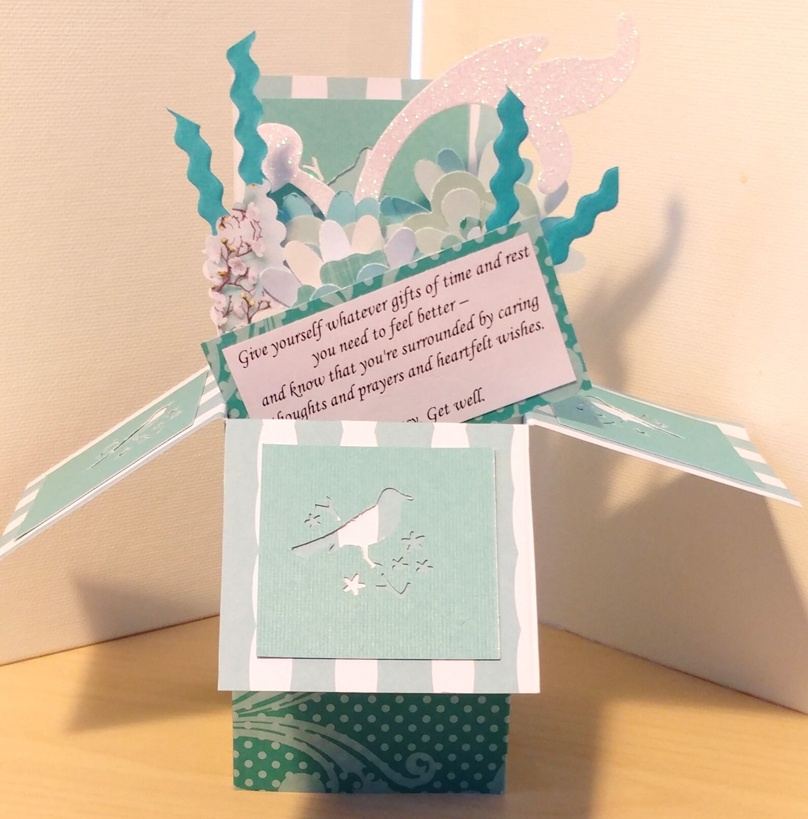 Handmade Get Well Pop up Exploding Box Card- 3 Variations - Free ...