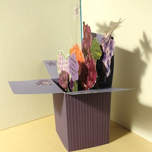 Handgemaakte Get Well pop-up exploderende doos kaart- 3 variaties - Gratis verzending in de VS