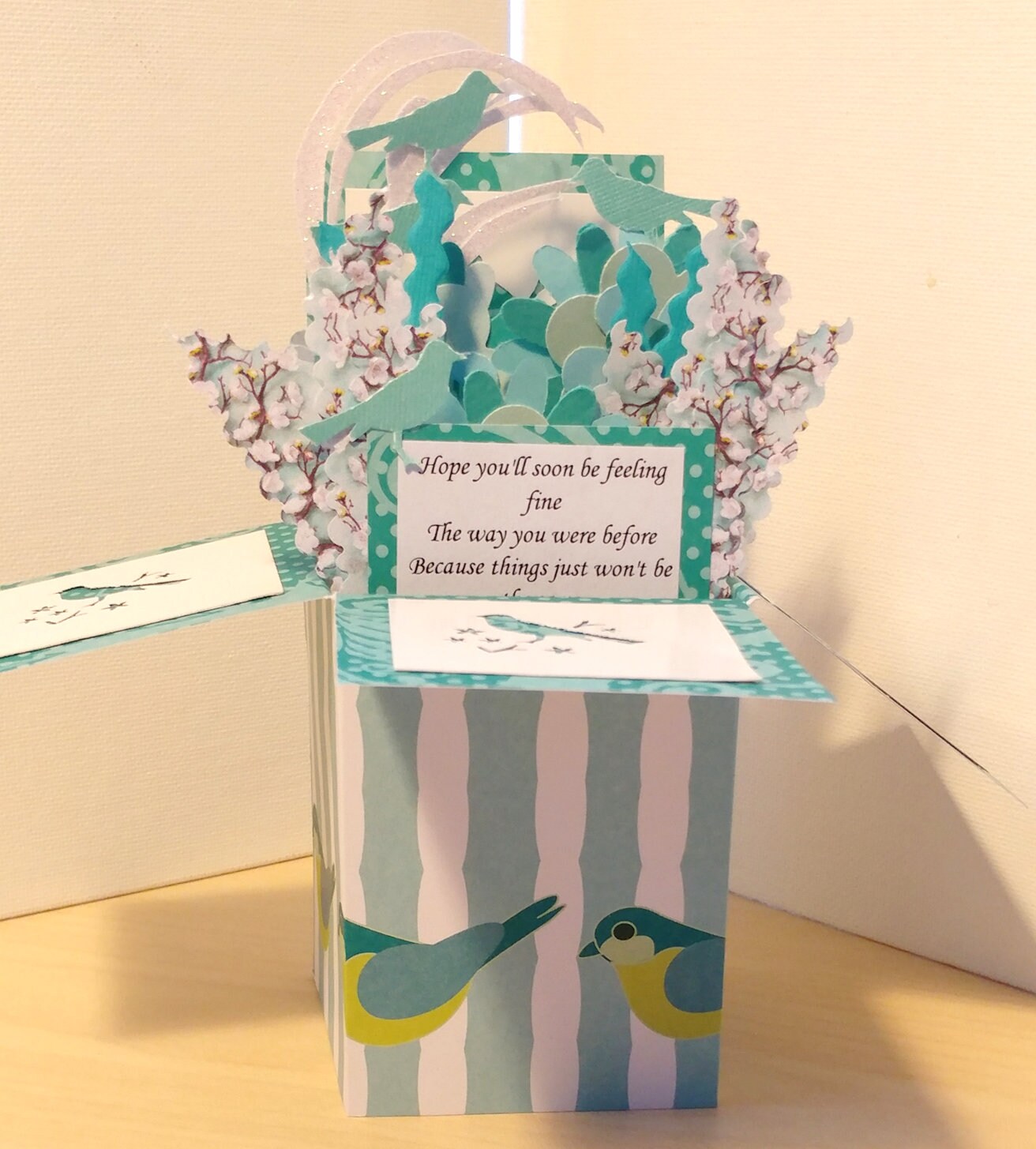 Handmade Get Well Pop up Exploding Box Card- 3 Variations - Free ...