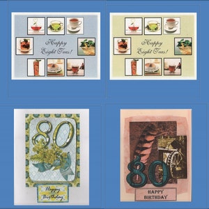 Cartes d’anniversaire faites à la main -- Carte Milestone 5Variations - Livraison gratuite aux Etats-Unis