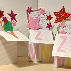 Teacher Waardering en Dankzij Exploding Pop Up Box Cards 2 variaties- Gratis verzending in de VS