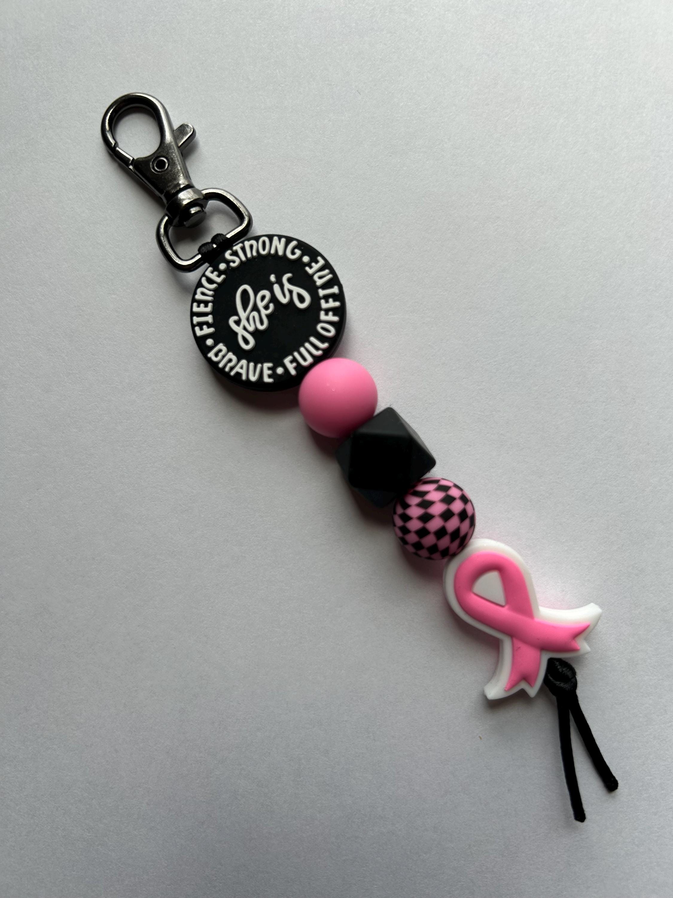 Breast Cancer Keychain - Etsy