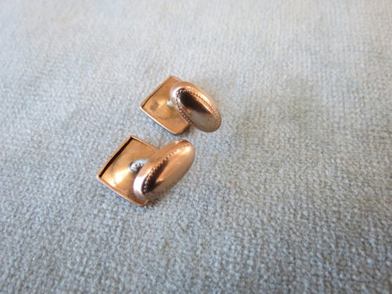 Boutons De Manchette (Cufflinks) Vintage Or Et Opales - Occasion Bon état - Style Victorien