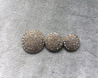 Art Deco Rhinestone Encrusted Brooch/Pin