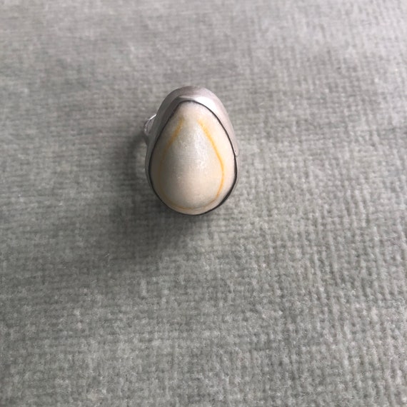 Silver & Cowrie Shell Statement Ring - image 2