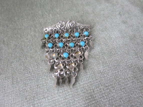 Vintage 1920s or 1930s Brooch / Pin / Silver tone… - image 1