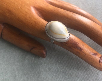 Silver & Cowrie Shell Statement Ring