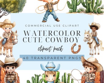 Clipart acquerello cowboy, simpatico cowboy png, clipart selvaggio west, stivali da cowboy, cowboy acquerello, clipart western. Download immediato.