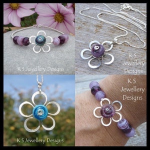 Wire Jewelry Tutorial WIRE FLOWERS 4 variations, earrings & pendants Step by Step Wire Wrapping Wirework Instant Download image 5