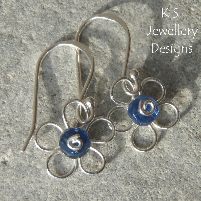 Wire Jewelry Tutorial WIRE FLOWERS 4 variations, earrings & pendants Step by Step Wire Wrapping Wirework Instant Download image 2