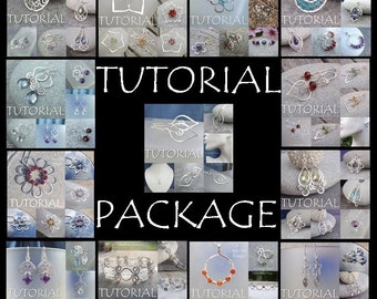 Wire Jewelry TUTORIAL PACKAGE - Any 5 tutorials for 20 pounds (DISCOUNTED) - Step by Step Wire Wrapping Wirework Lesson - Emailed Download