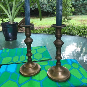 Brass Candlestick Set Vintage 60s image 2