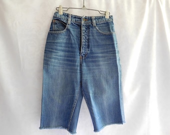 Vintage 80s Pierre Cardin Denim Jeans Shorts Bermuda Length Jorts Size Small