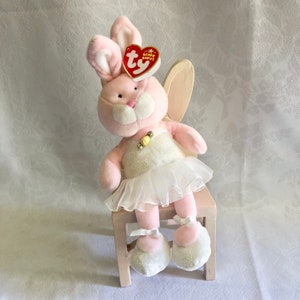 Bunny Rabbit Toy Chair Painted Wood Vintage 80s image 7