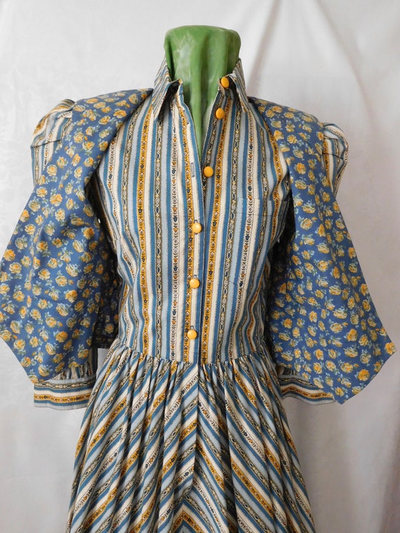 Floral Prairie Dress with Vest Size 4 Jane Schaff… - image 10