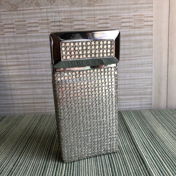 Cigarette Case Silver Metal Mesh Original Box Rol… - image 4