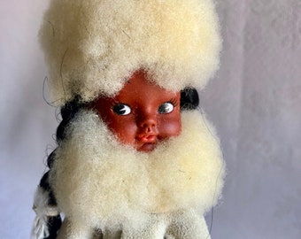 Eskimo Doll Alaska Souvenir Vintage 60s