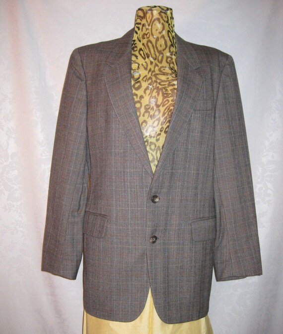 Calvin Klein wool tailored jacket, men's size M wool black type Vintage Second Hand