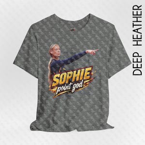 One-Sided Adult Sophie Cunningham Point God Bella Canvas T Shirt - Unisex Jersey Short Sleeve Tee