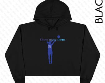 Erwachsene Einseitig schießen mehr Dreien - Caitlin Clark - Lane Seven Kurz Kapuzenpullover Crop Hoodie