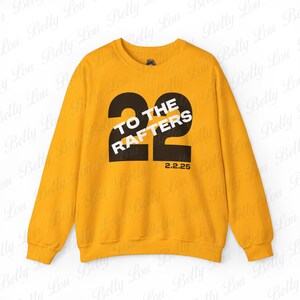 Caitlin Clark zu den Sparren 22 Unisex Heavy Blend ™ Rundhals-Sweatshirt Jersey Ruhestand