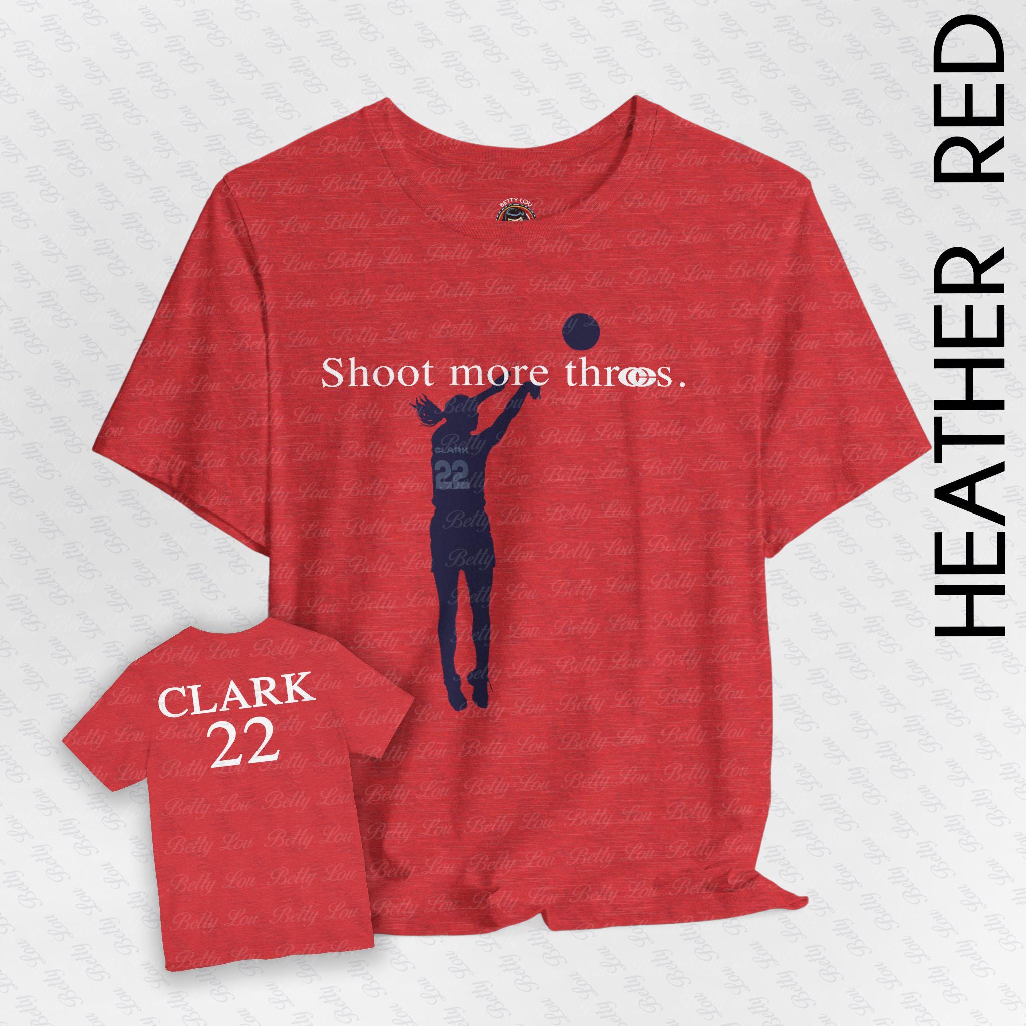 Two Sided Caitlin Clark Shoot More Threes Bella Canvas Unisex