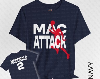 Aari McDonald Two Sided Adult T Shirt - Bella Canvas - Unisex Jersey Short Sleeve Tee - Indiana