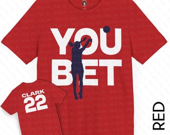 Two Sided You Bet Three Point Shot T Shirt Caitlin Clark Unisex Jersey Short Sleeve Tee