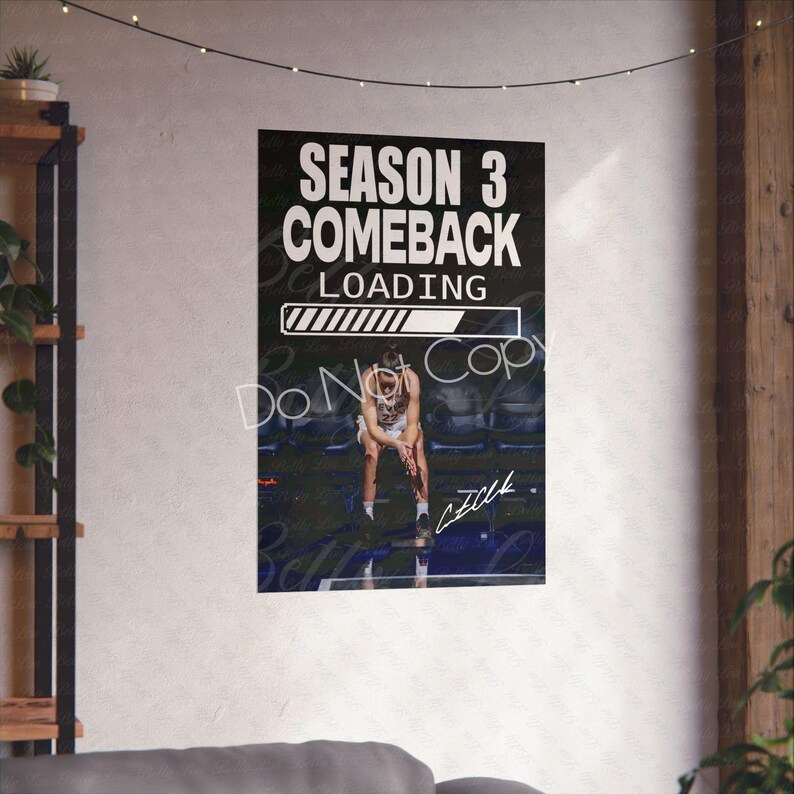 Caitlin Clark Comeback Poster - Matte- Premium Museum Quality Paper image 4