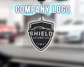 Personalized Car Air Freshener, Custom Logo or Team Emblem, Text & Slogan Scent Tag, Halloween Gift, Christmas Tree Gift