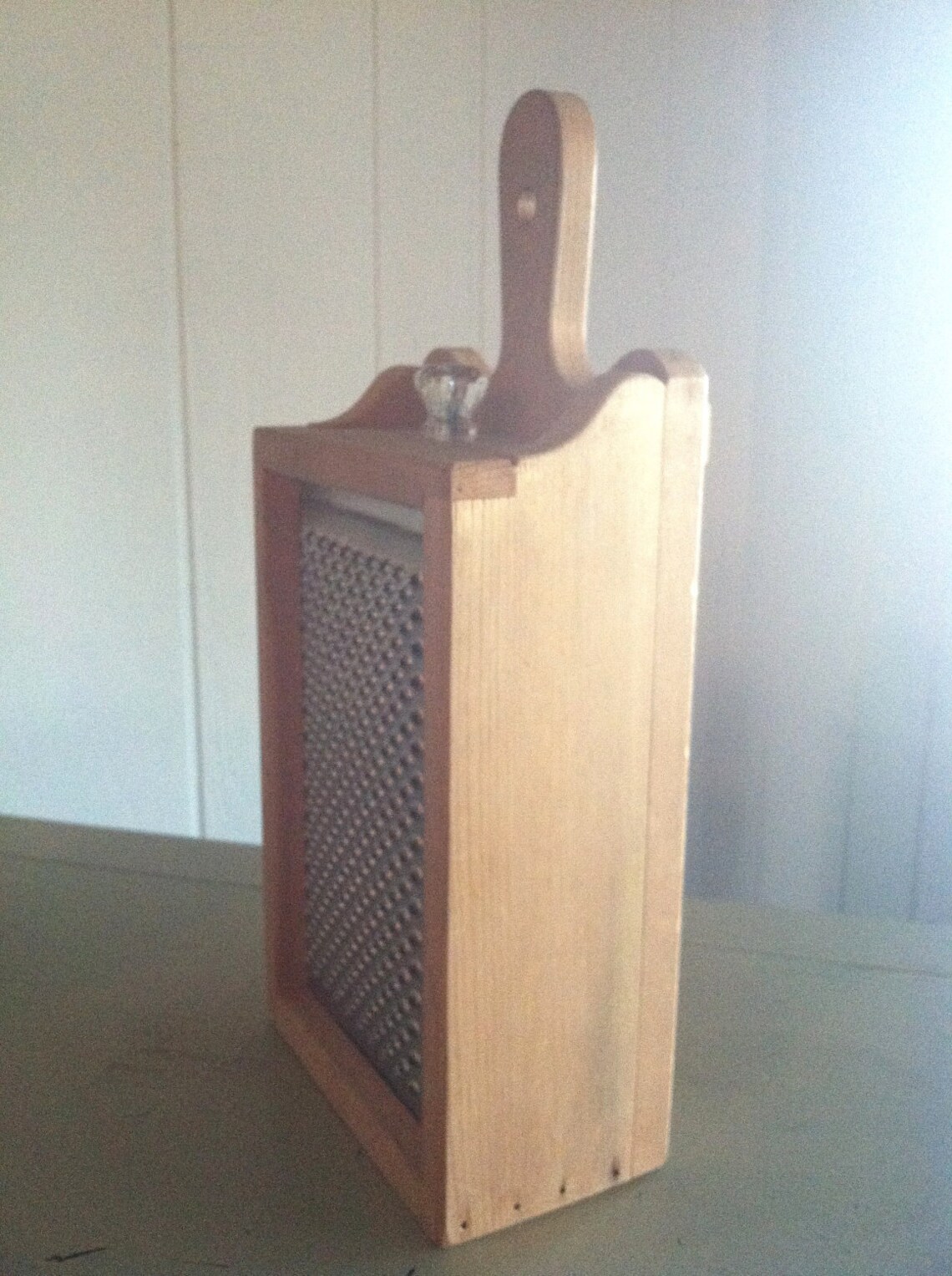 Antique Replica Alfresco Wooden Cheese Grater Box with Glass Etsy