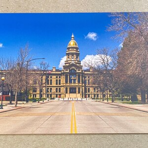 Nouvelle carte postale 4 x 6 Wyoming State Capitol à Cheyenne WY
