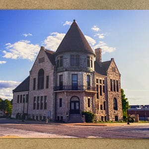 Novo cartão postal 4x6 Museu de História na Praça em Quincy Illinois
