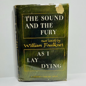 Vintage Faulkner Modern Library Book: The Sound and the Fury & As I Lay Dying