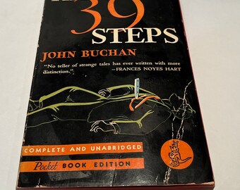 Los 39 escalones / John Buchan / Libro de bolsillo vintage