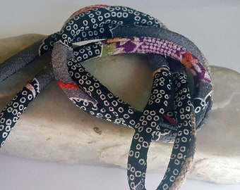 Japanese Chirimen Cording - Necklace or Bracelet Cord Kimono Fabric 818C