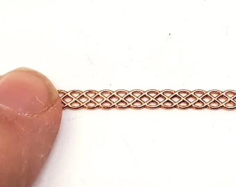 6" Copper Banding - Open Weave Metal Strip Gallery Wire 3213