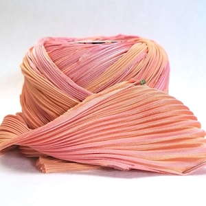 Silk Ribbon Shibori 1/2 yd Shibori Girls Hand Dyed Silk Ribbon Mardi Gras Shibori Silk Ribbon H