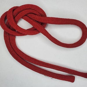 Japanese Chirimen Cording - Necklace or Bracelet Cord Kimono Fabric Deep Red