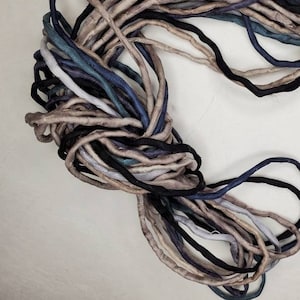 10 ea 2mm Silk String/Cord Neutrals Hand Dyed Colors