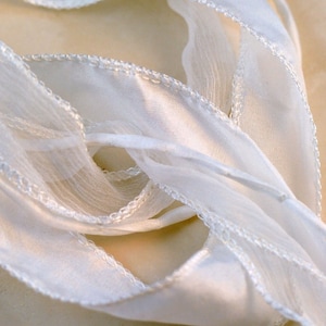 Silk Necklace Cord - White Mix