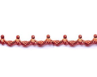 6" Copper Gallery Wire - Swag Metal Strip Gallery Wire 1231h