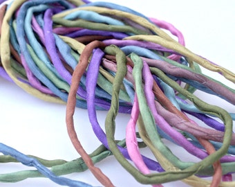 10 ea 2mm Silk Strings Mid Toned Bundle Hand Dyed