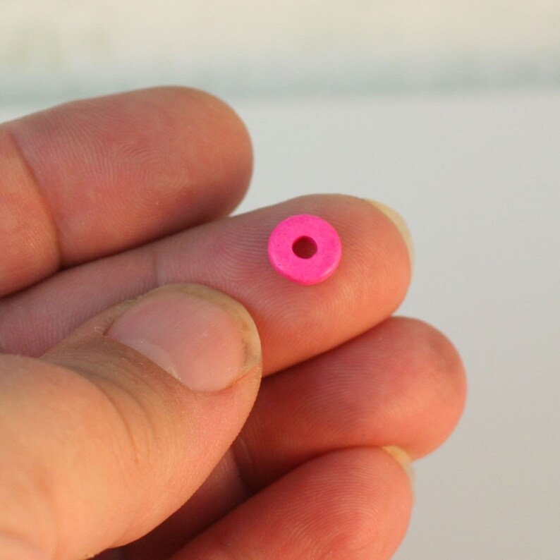 Ceramic Washer Beads 100 BRIGHT Color Mix 8mm Greek Ceramic Etsy