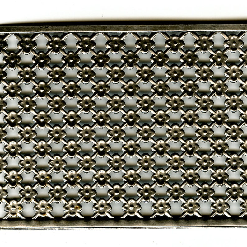 6 Steel Daisy Crosshatch Decorative Metal Banding Etsy