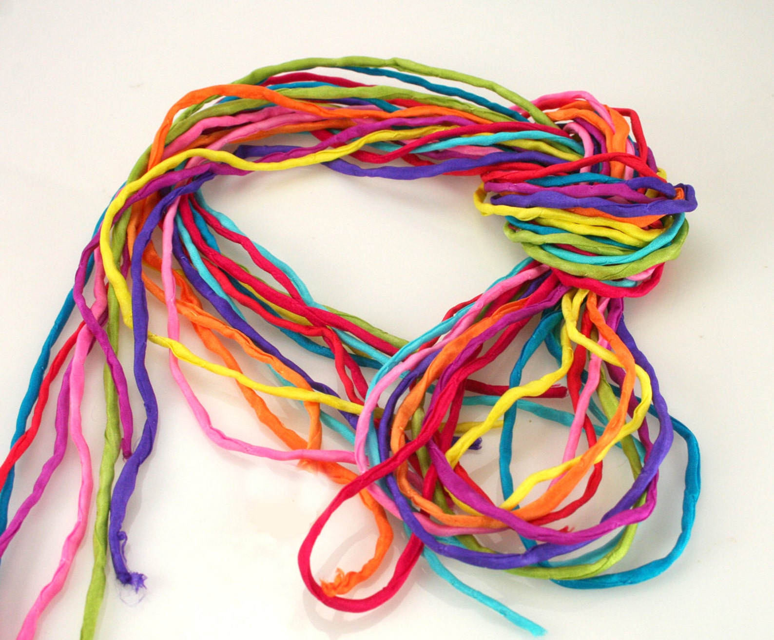 Silk Strings for Jewelry Making 10 Ea 2mm Silk Strings Fiesta Etsy