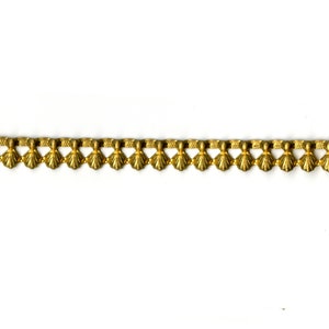 6&quot; Brass Banding - Beaded Drop Metal Banding - Brass
